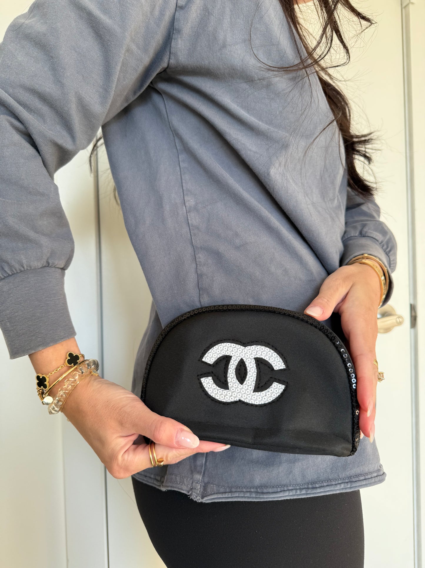 Brand new in box Chanel makeup clutch! Fits phones keys makeup etc