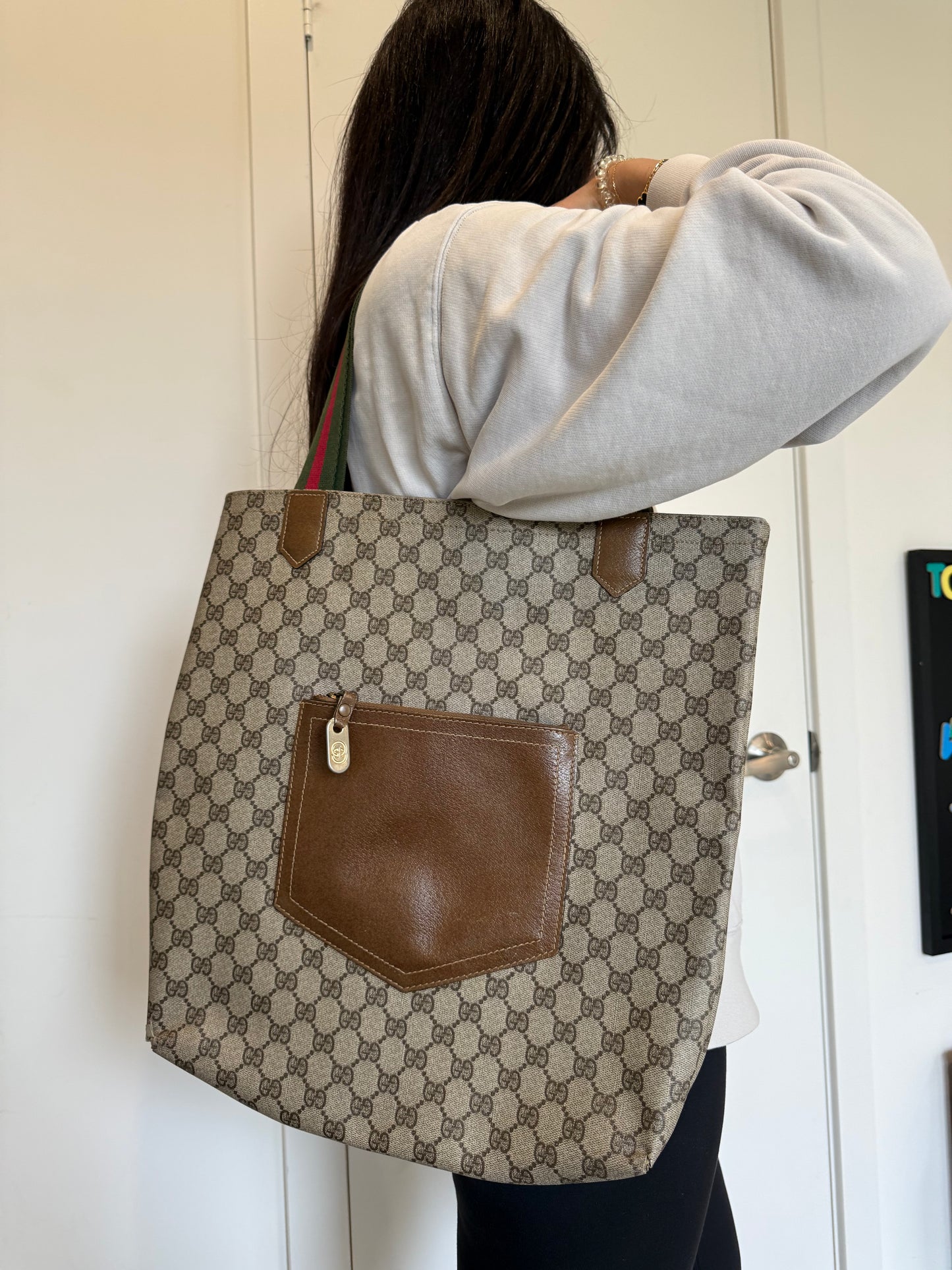 Gucci Ophidia supreme heavy duty tote! Laptops etc thick strap