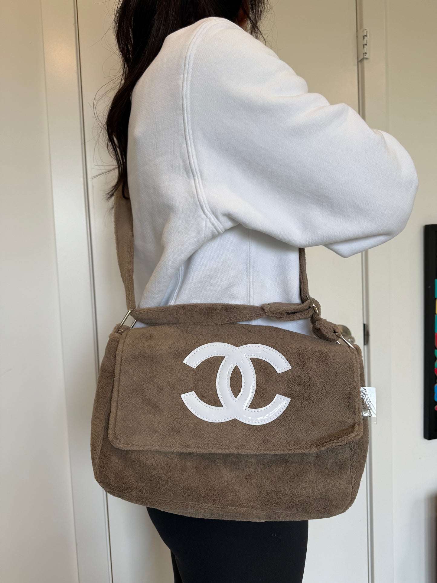 Like new rare Chanel precision sports line crossbody shoulder magnetic closure bag fits wallets keys makeup phones etc