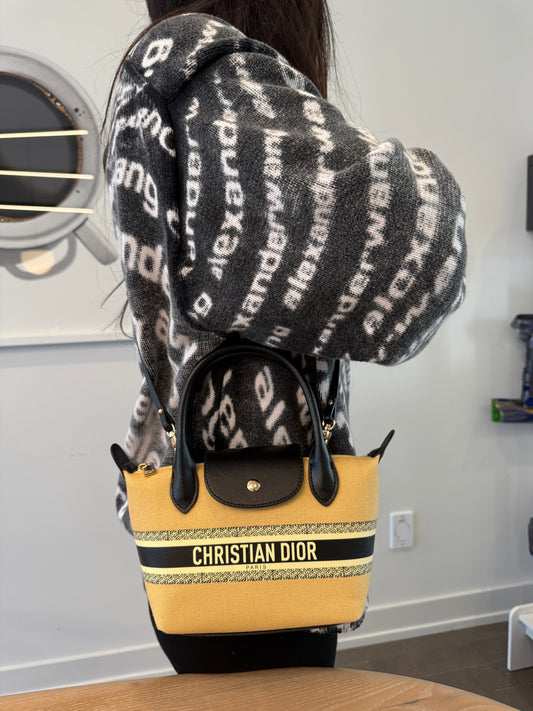 Rare like new in box Dior beauty crossbody top handle zipper top canvas bag! Fits phones wallets keys makeup etc