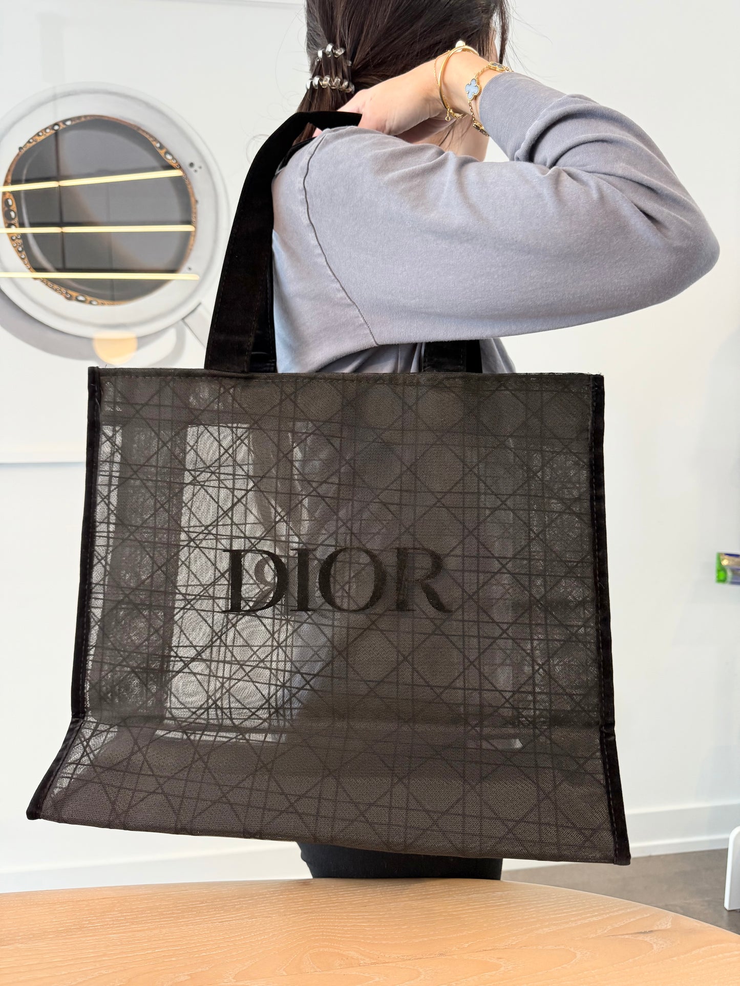 Buy 1 get 1 free ! Brand new Dior beach raffia tote daily tote ! Laptops clothes etc plus 1 brand new black shoppers Dior tote