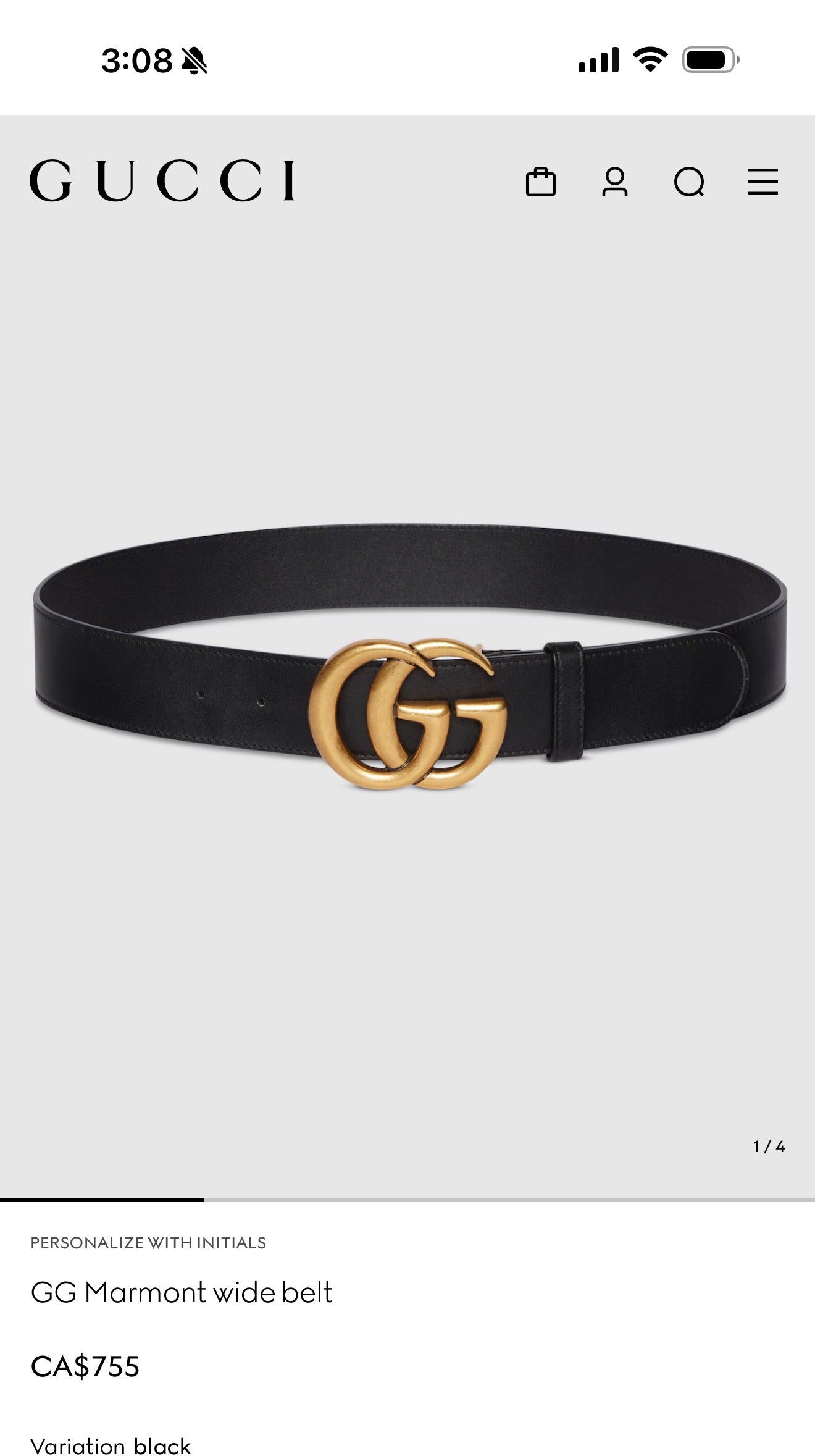 Gucci Marmont gg wide belt size 85 fits xs s and m retail is $755 plus tax !gorgeous condition in box