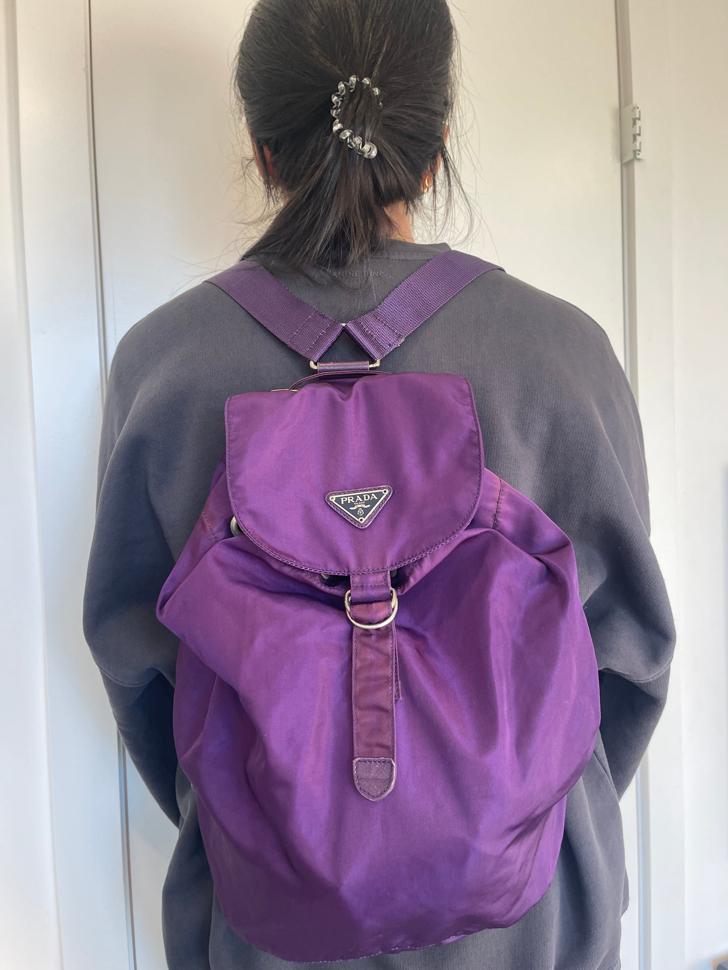 Prada Nylon Medium Purple backpack