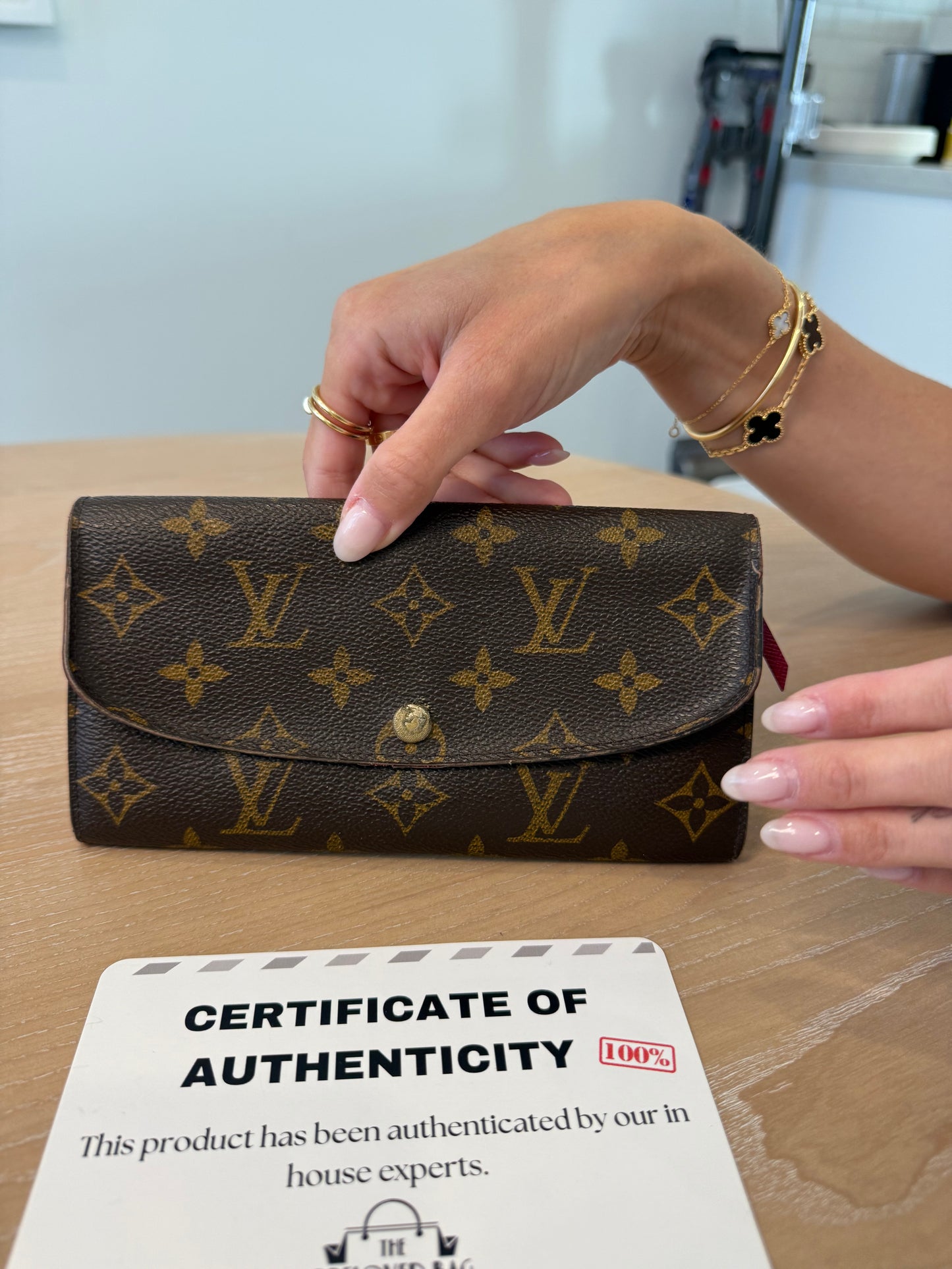 Authentic Louis Vuitton Sarah Wallet retail $710