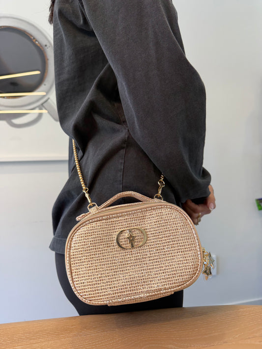 Authentic Dior brand new beauty top handle vanity crossbody bag with removeable strap fits phones makeup etc