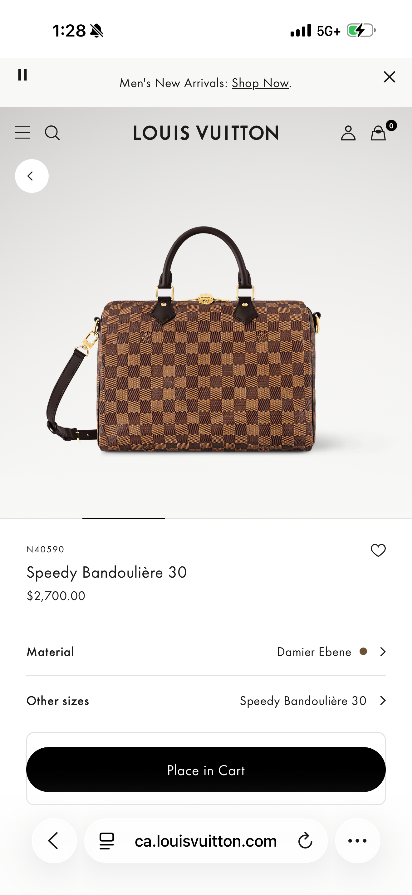 Louis Vuitton damier ebene speedy 35 bandolier with adjustable original strap original lock and key. Retail over $3000 with tax !