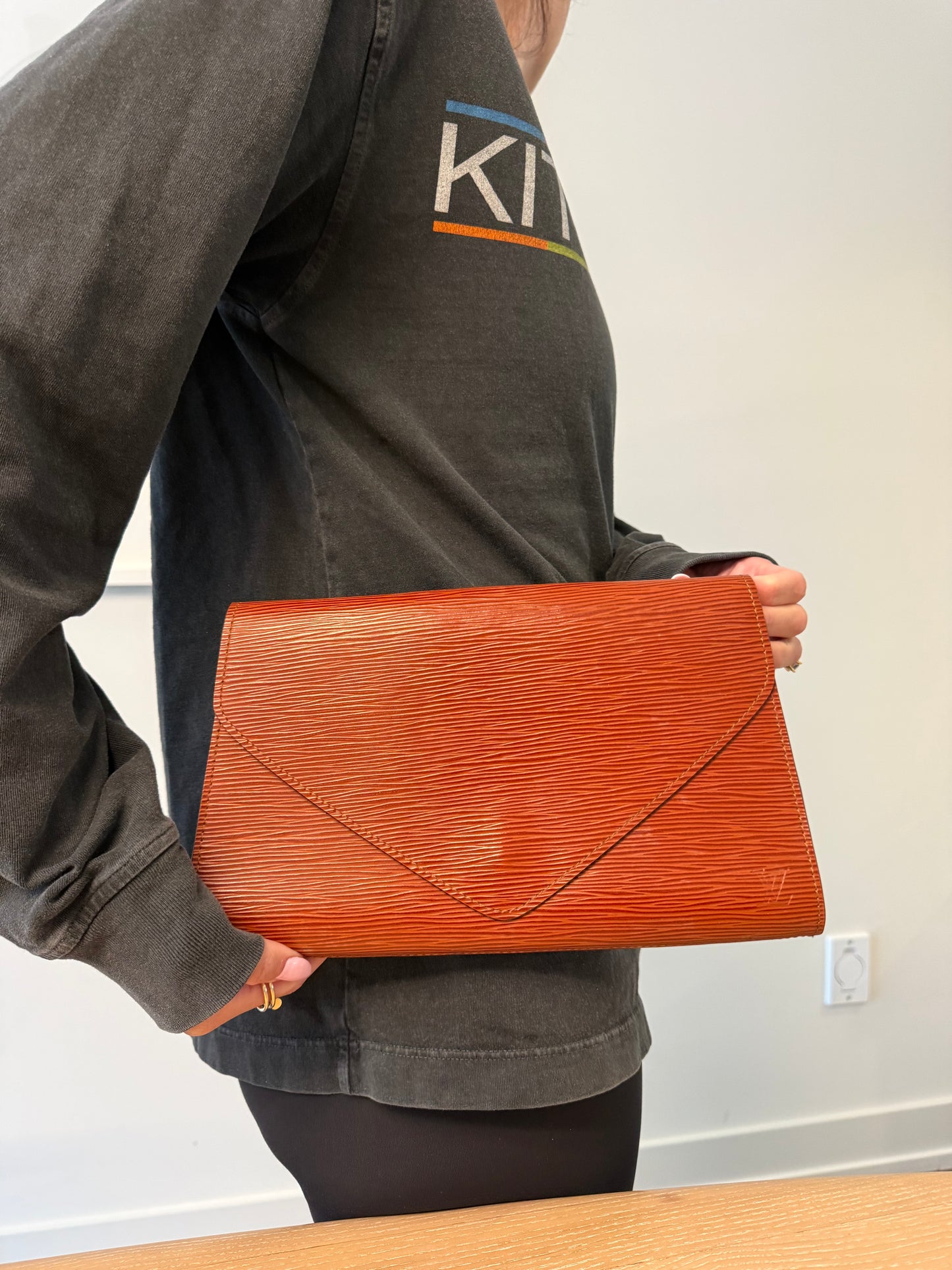 Louis Vuitton epi arts deco GM crossbody bag with added removeable strap