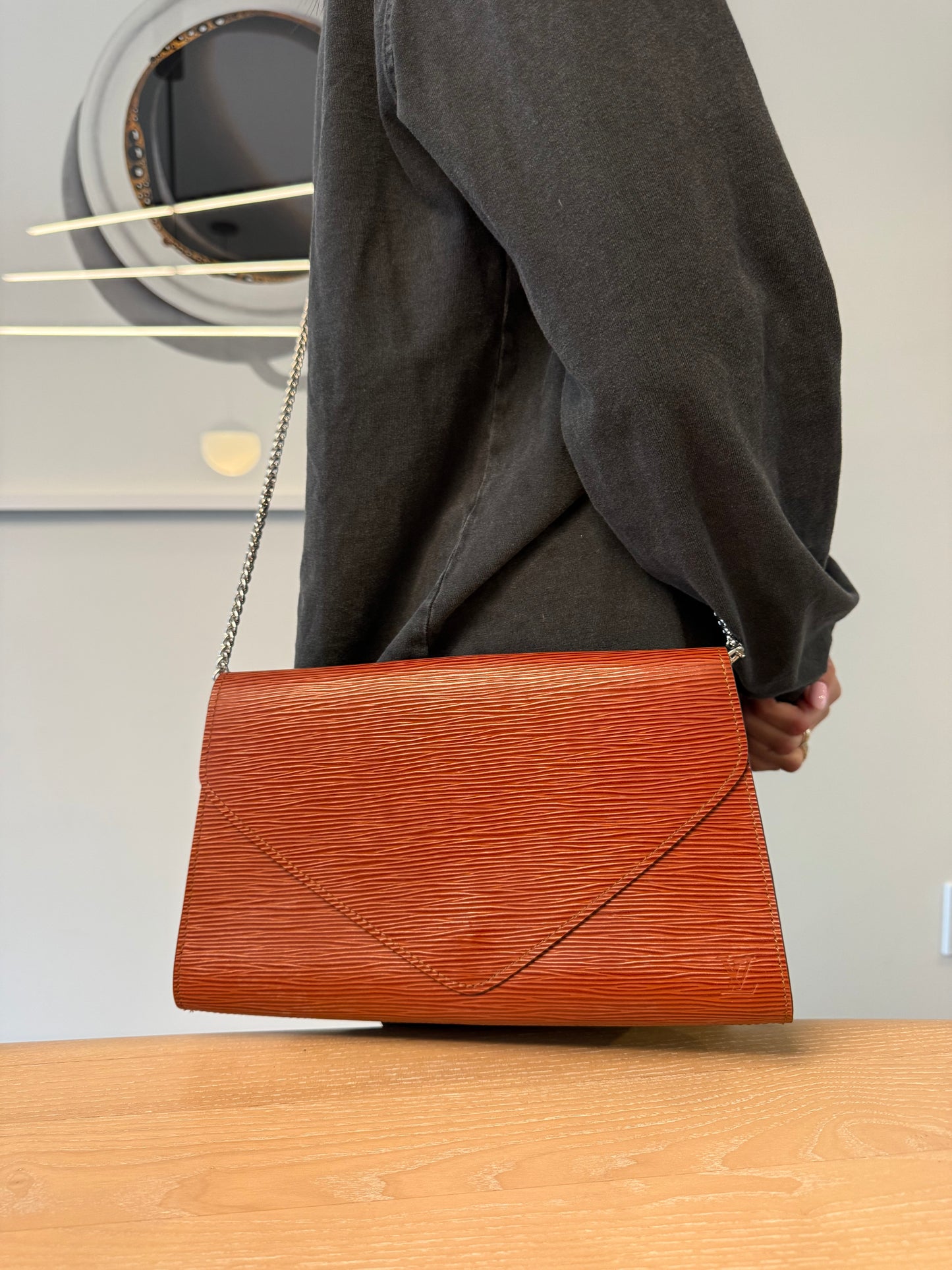 Louis Vuitton epi arts deco GM crossbody bag with added removeable strap