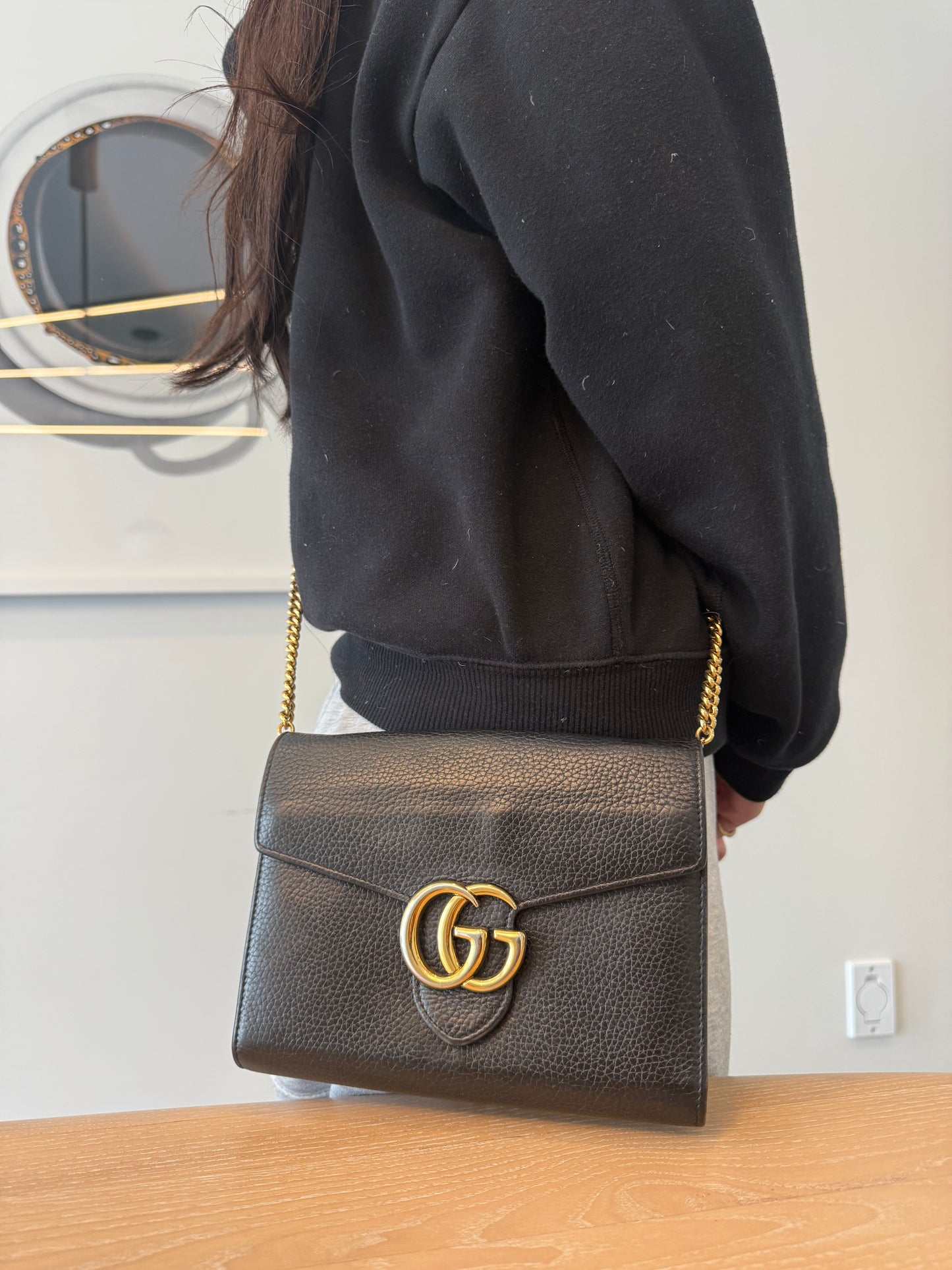 Gucci Marmont envelope crossbody bag gorgeous preloved condition retail $3000 original chain! Triple compartment