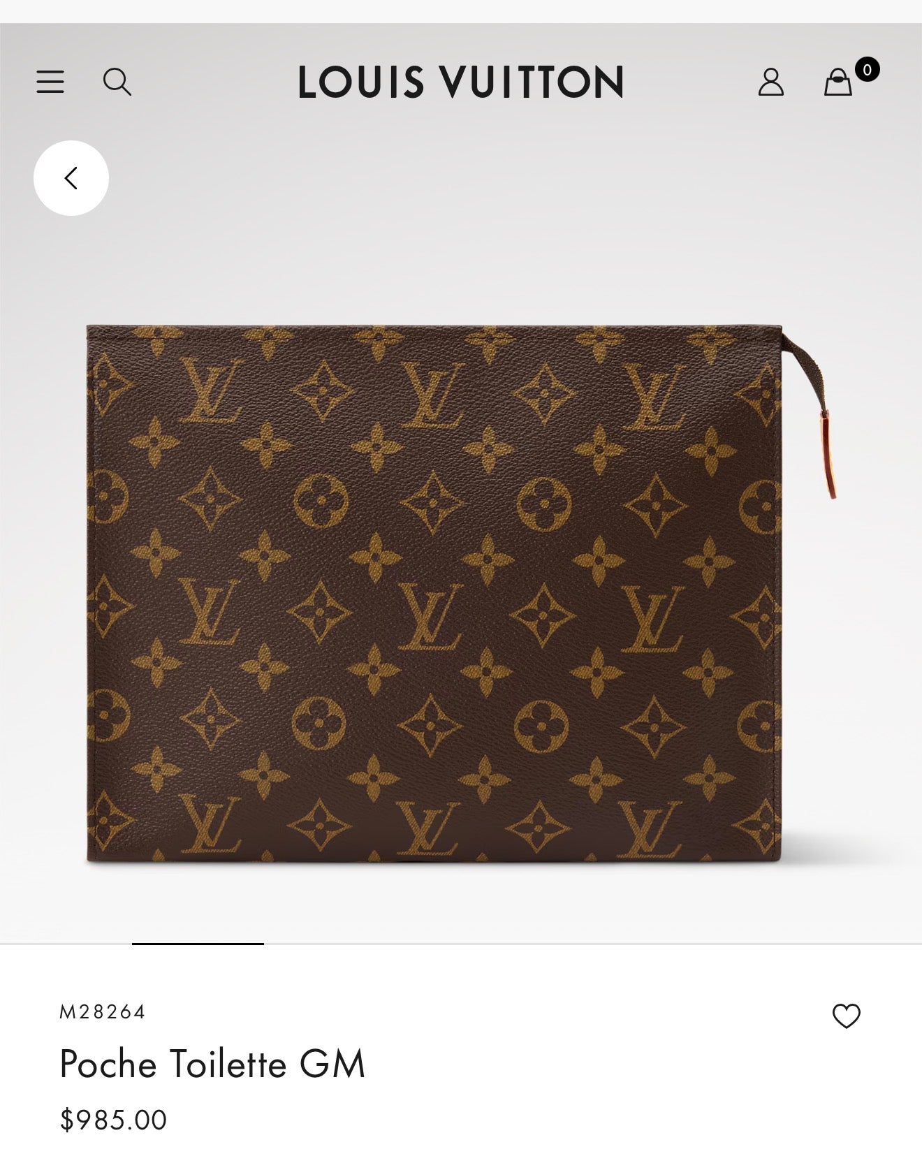 Authentic Louis Vuitton Toiletry 26 in damier ebene with red interior $985 + tax retail!