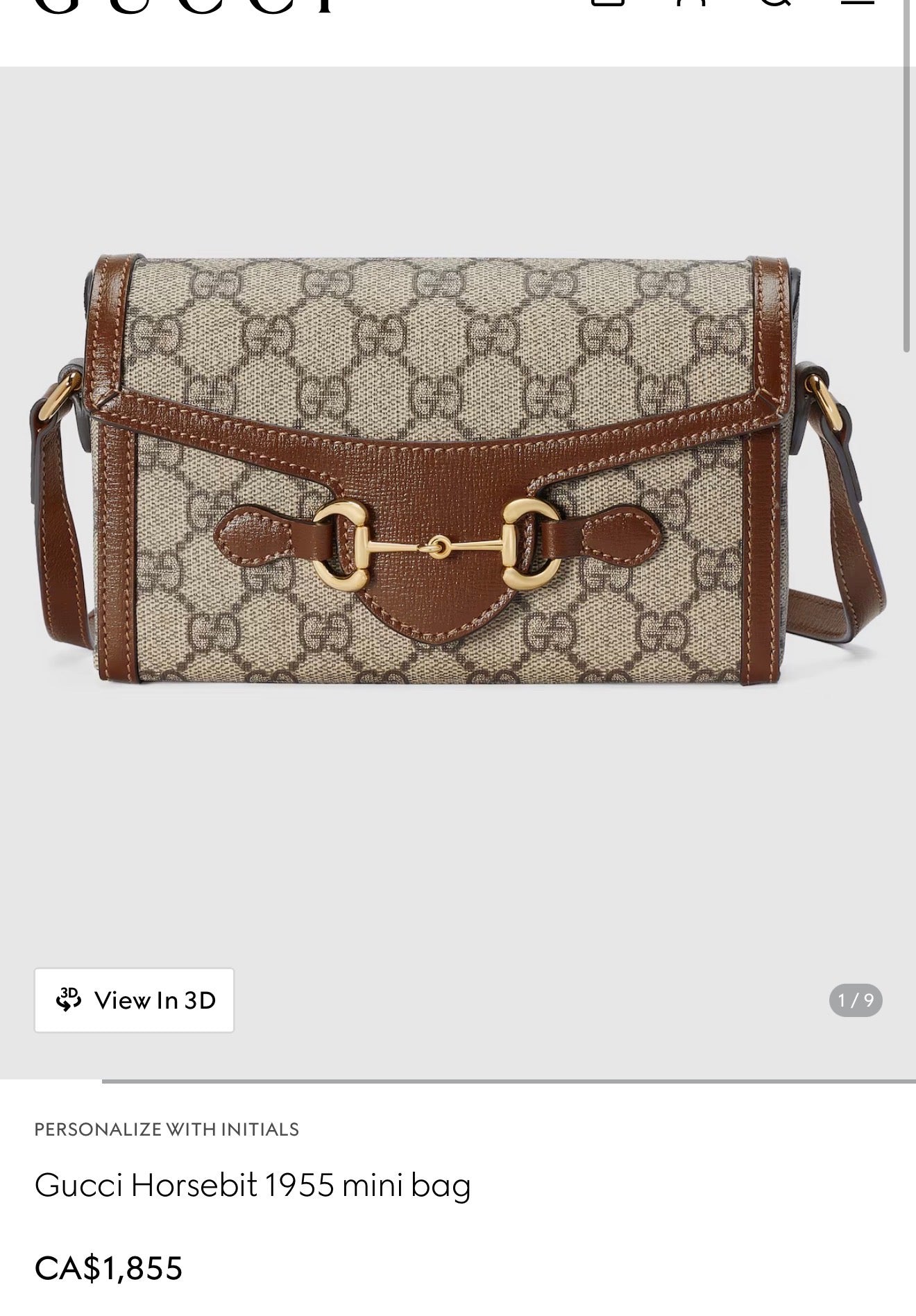 Authentic Gucci Supreme horsebit 1955 magnetic adjustable strap crossbody in brand new condition!! My clients paid over $2000 and wore it twice ! Fits phones keys lipstick etc unbelievable piece