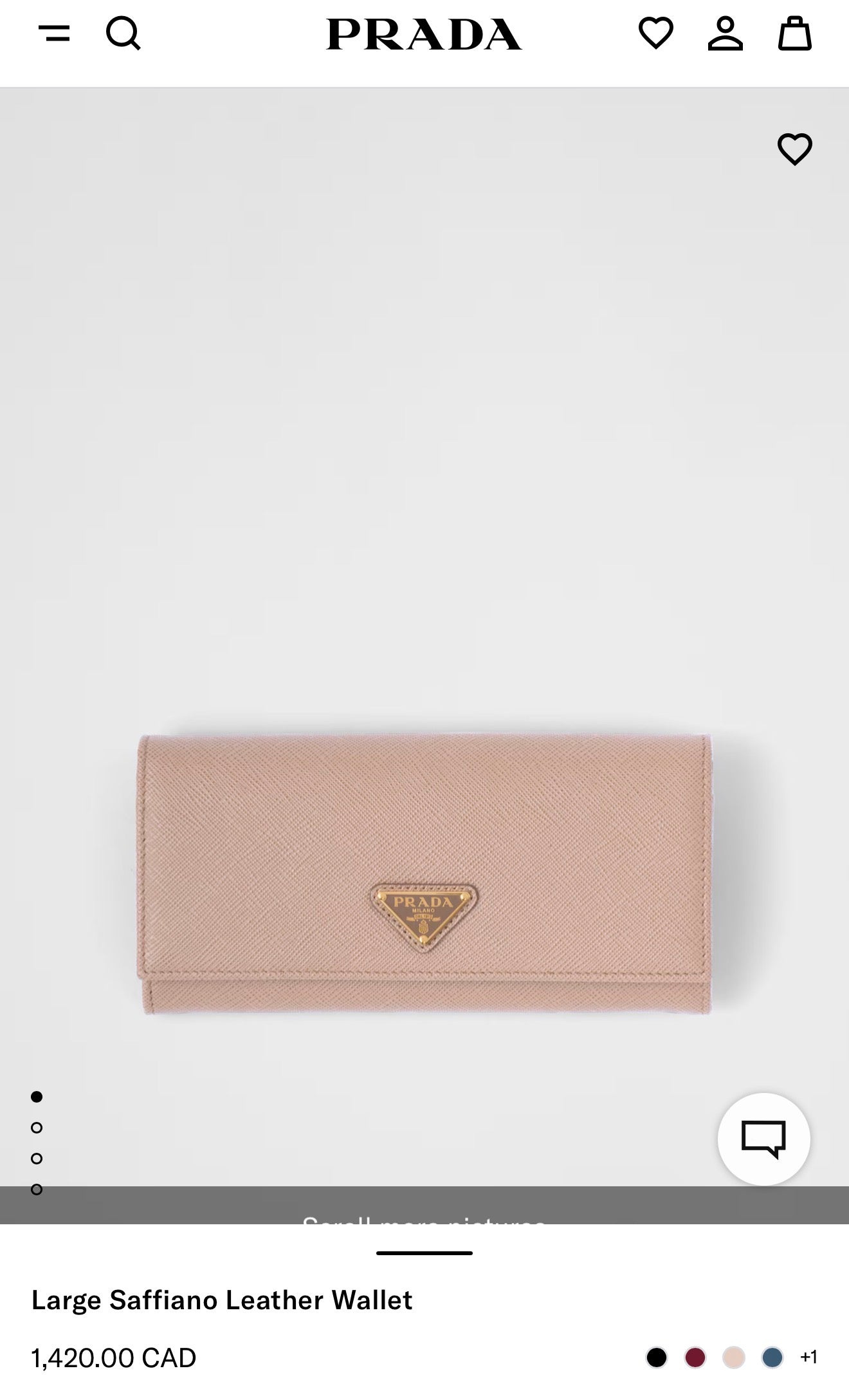 Authentic Prada Saffiano Nude / Gold full size wallet with removeable original cardholder in box !!! Fits phones cards cash etc retail $1420 plus tax !