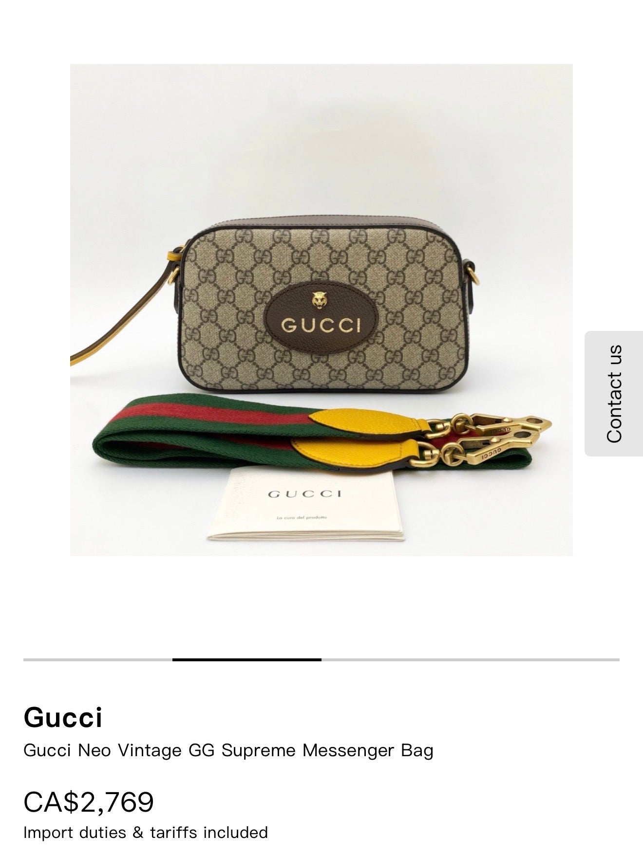 Authentic Gucci Supreme Adjustable Ophidia Strap Neo GG Crossbldy Zipper top Retwil is over $3000!! Floral rare interior