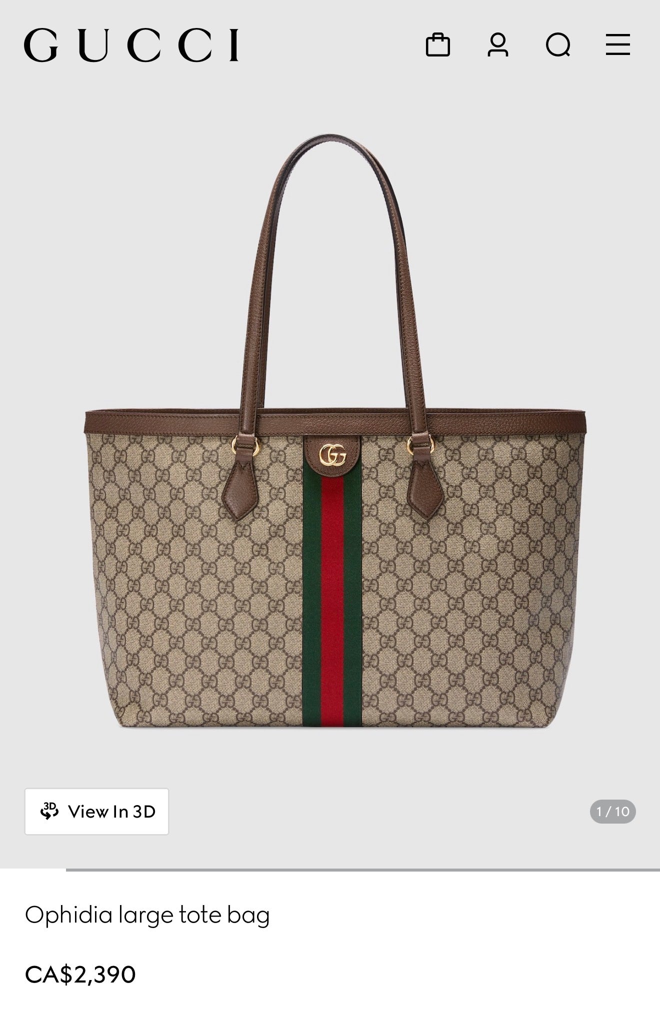 Authentic Gucci Ophidia Supreme Heavy Duty Shoulder tote. Magnetic closure gorgeous preloved condition laptops etc retail in stores currently is $2390 plus tax !