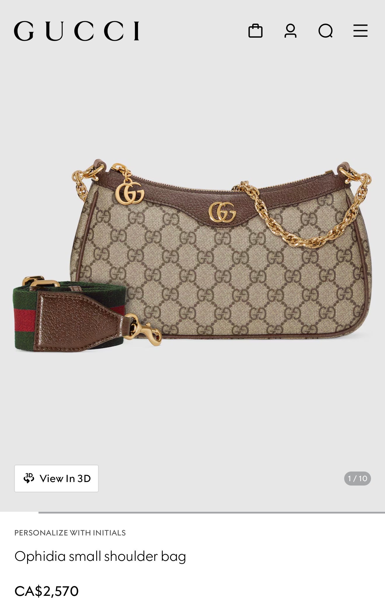 Authentic Gucci Supreme Pochette with Original Adjustable Ophidia Strap! 9.5/10 condition!! Fits phones wallets keys makeup etc. $2570 plus tax in stores!!