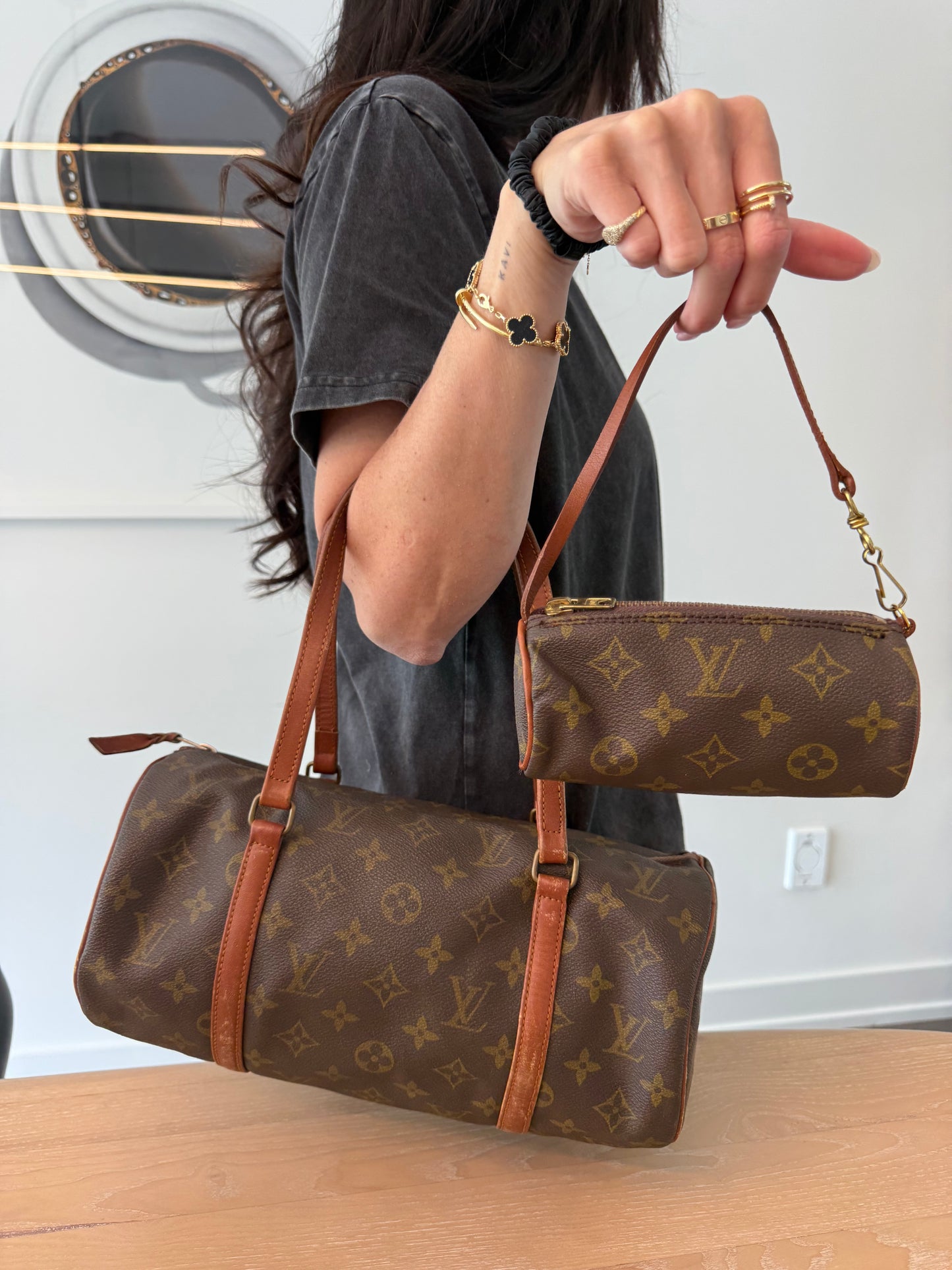 Authentic Louis Vuitton Papillion and mini papillion set !!!