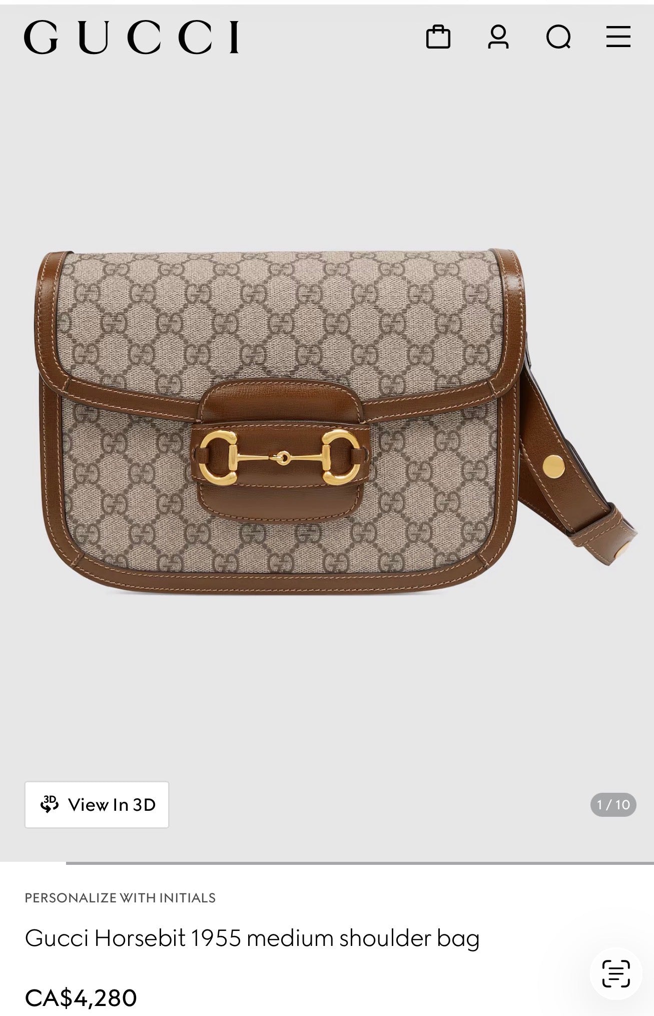 Authentic Gucci supreme flap adjustable strap crossbody shoulder bag! Client paid $4300 plus tax!!!