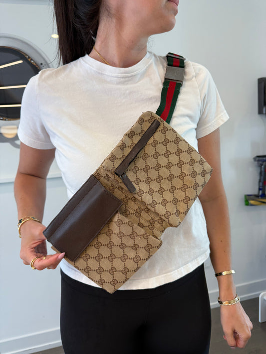 Gucci GG canvas Ophidia adjustable Strap Crossbody Waistbag with dustbag ! Gorgeous Preloved condition ! Fits phones keys makeup etc