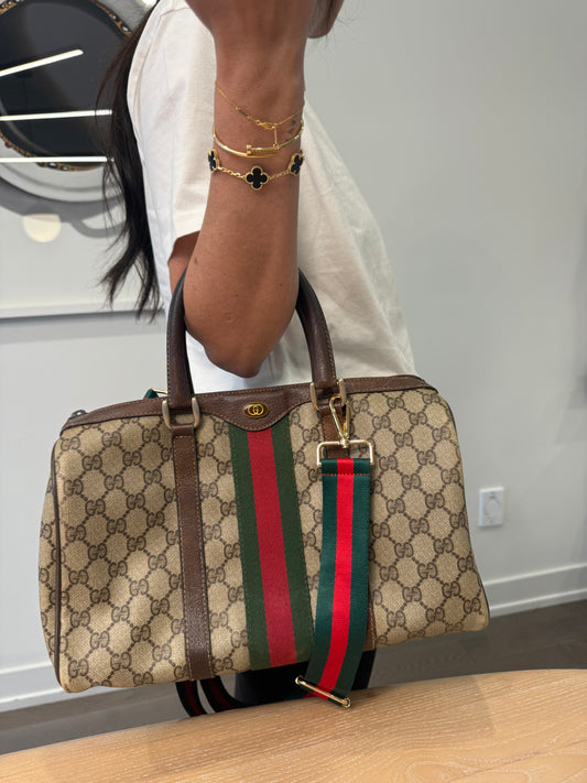 Rare Gucci Ophidia supreme Boston speedy bag with original dustbag in gorgeous preloved condition!