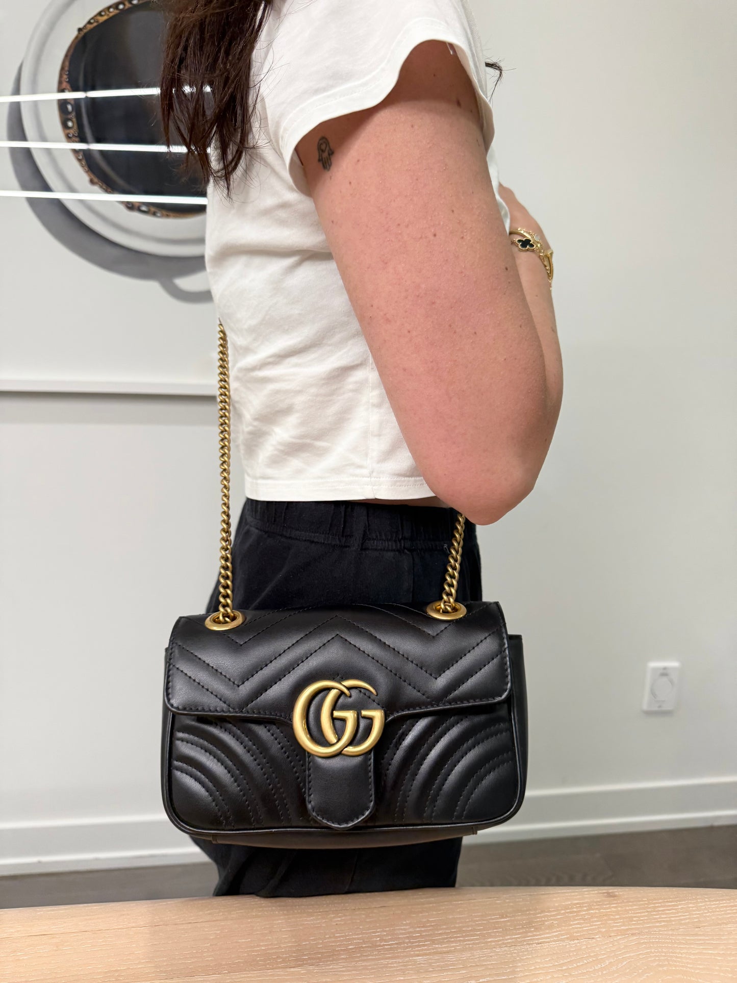 Authentic Gucci Marmont Small Crossbody Bag in brand new condition retail $3370 plus tax !