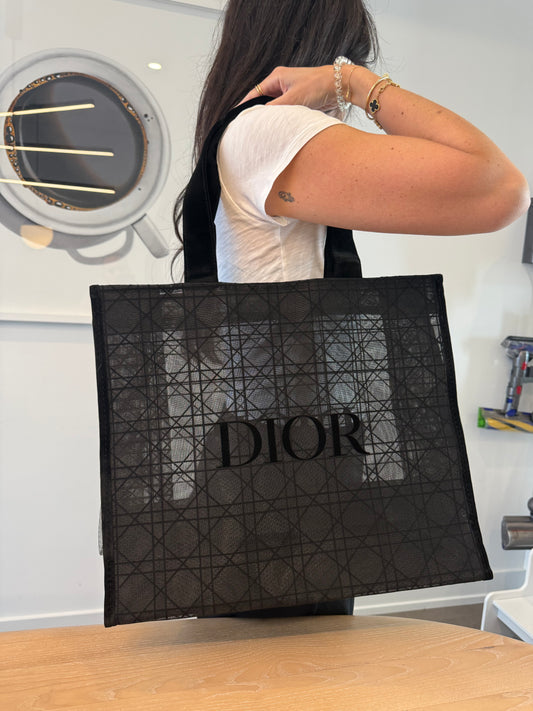 Brand new Dior beauty diorama black on black large shoulder tote ! Fits everything!