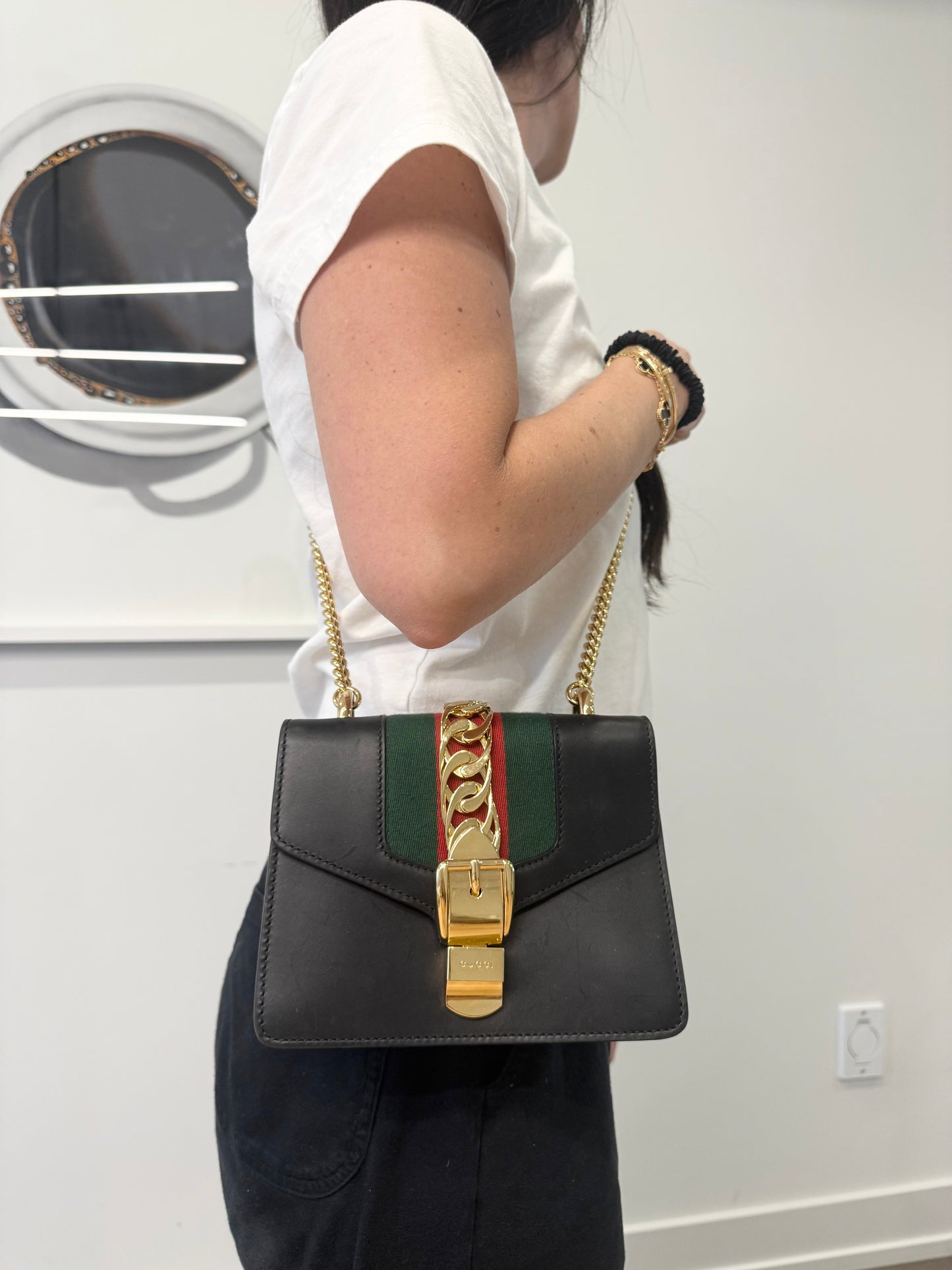 Authentic Gucci Ophidia Sylvie Heavy duty crossbody buckle bag in dustbag !!Retail $2750 + tax