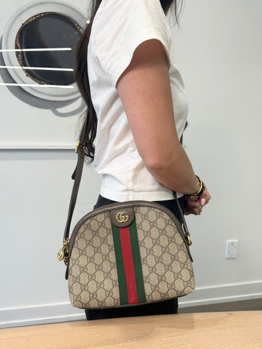 Authentic Gucci Ophidia Supreme Adjustable Strap Crossbody Bag Retail $2385! Asking 50% off! 9.5/10 condition