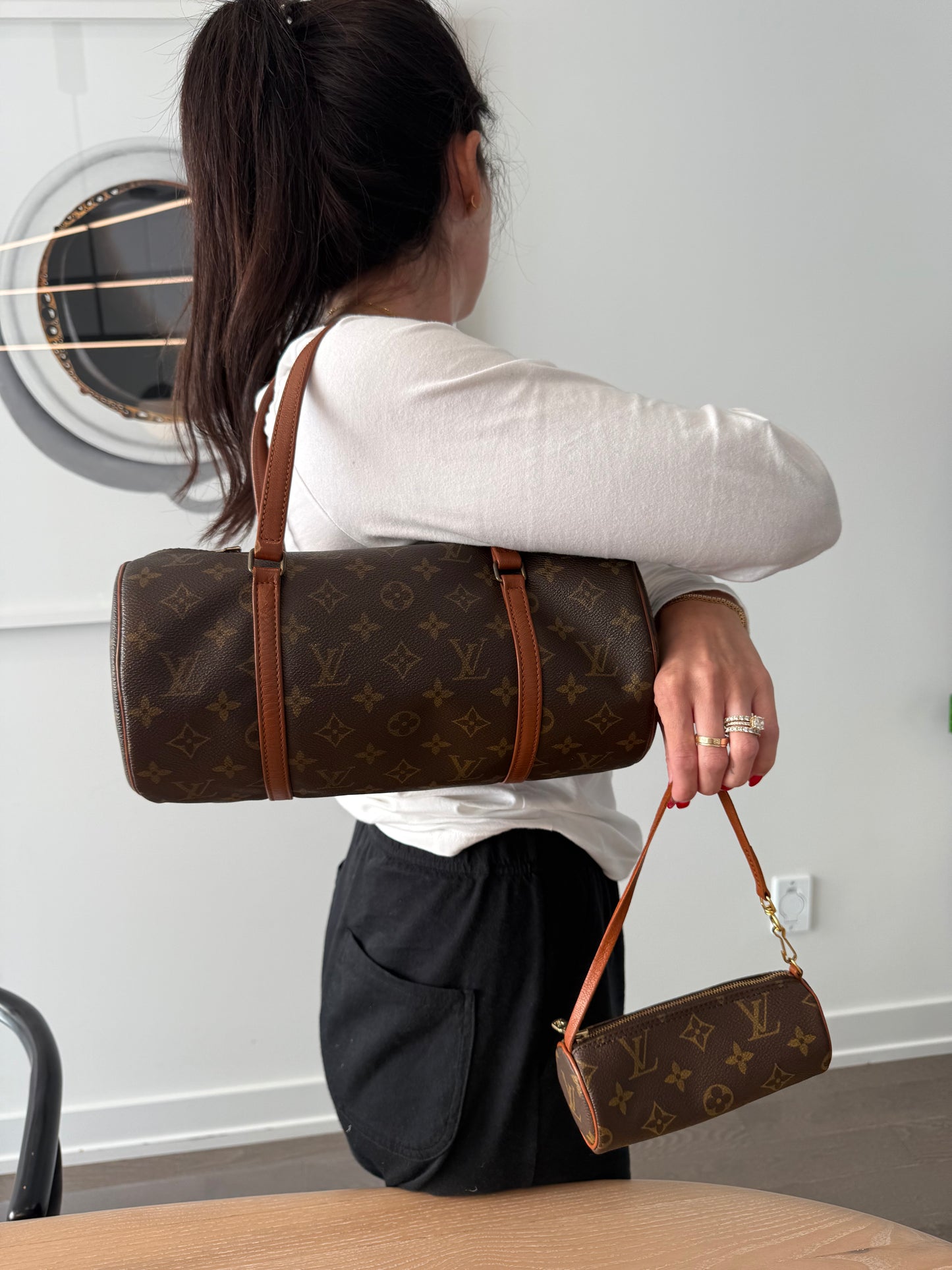 Louis Vuitton monogram papillon set with mini papillon in the cleanest preloved condition I could possibly get !