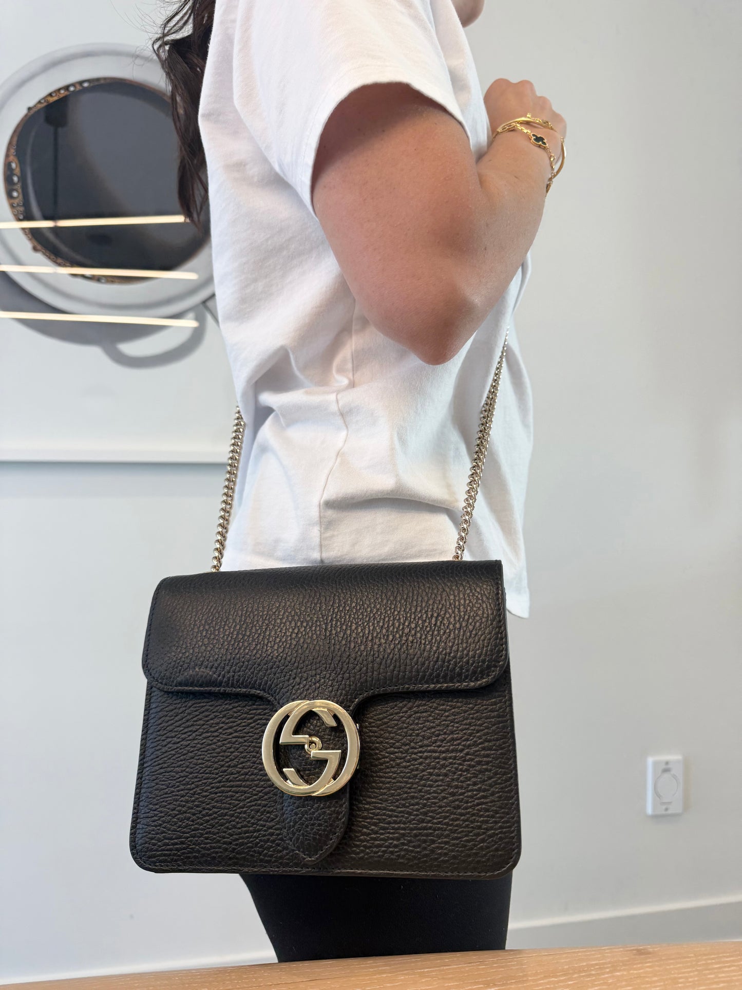 Authentic Gucci SoHo disco buckle 2 way shoulder crossbody bag with two compartments in absolute pristine preloved condition! Retail is over $2800! 9.9/10 condition retail is $2800