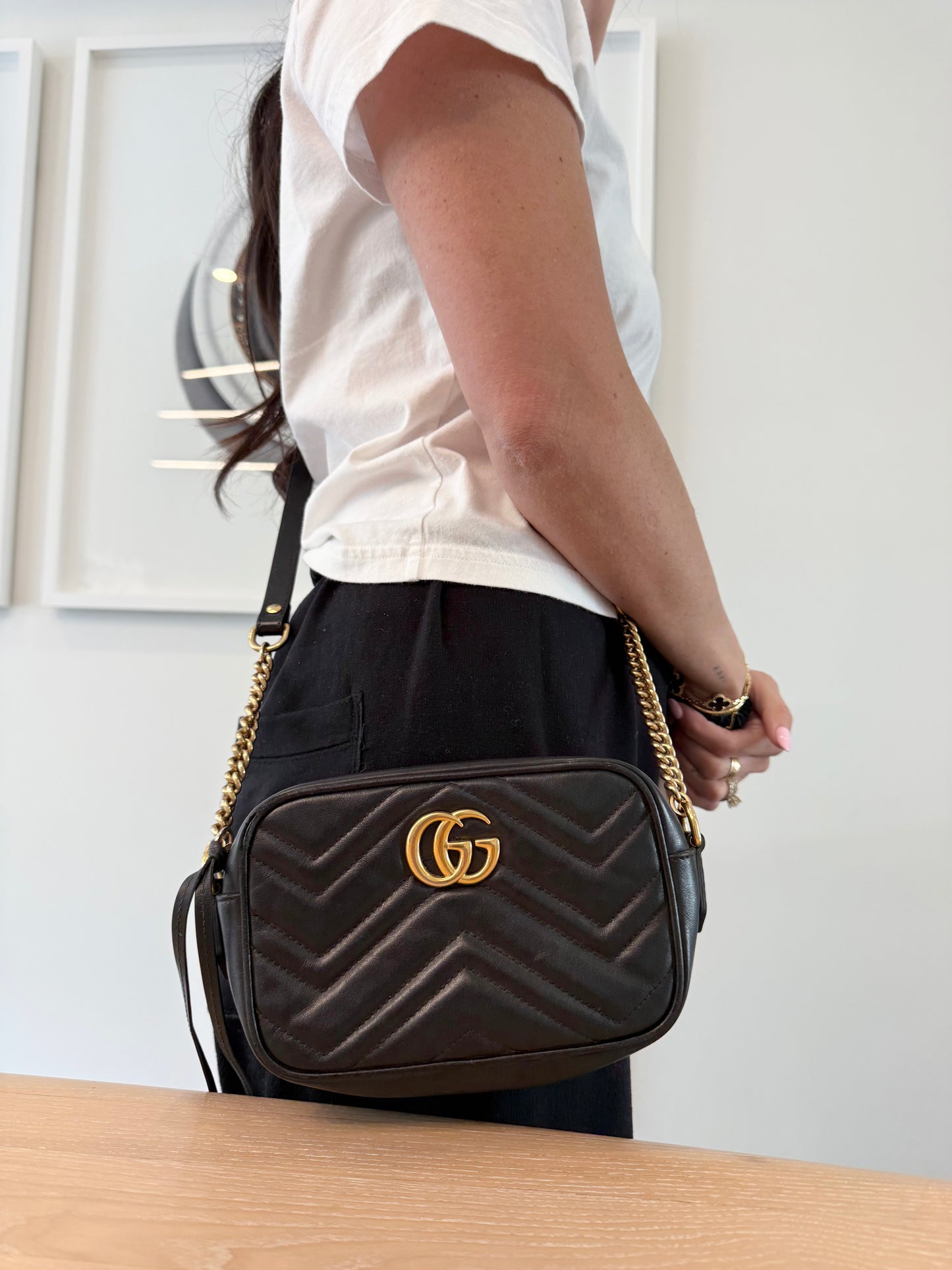 Authentic Gucci Marmont Camera Crossbody bag retail $2500 plus tax ! Asking over 65% off