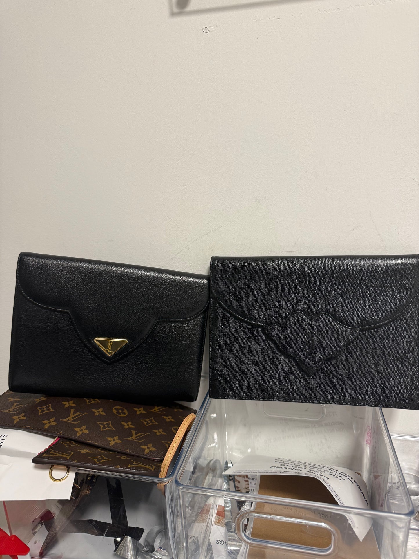 Right Ysl clutch for steph plus her trade in!