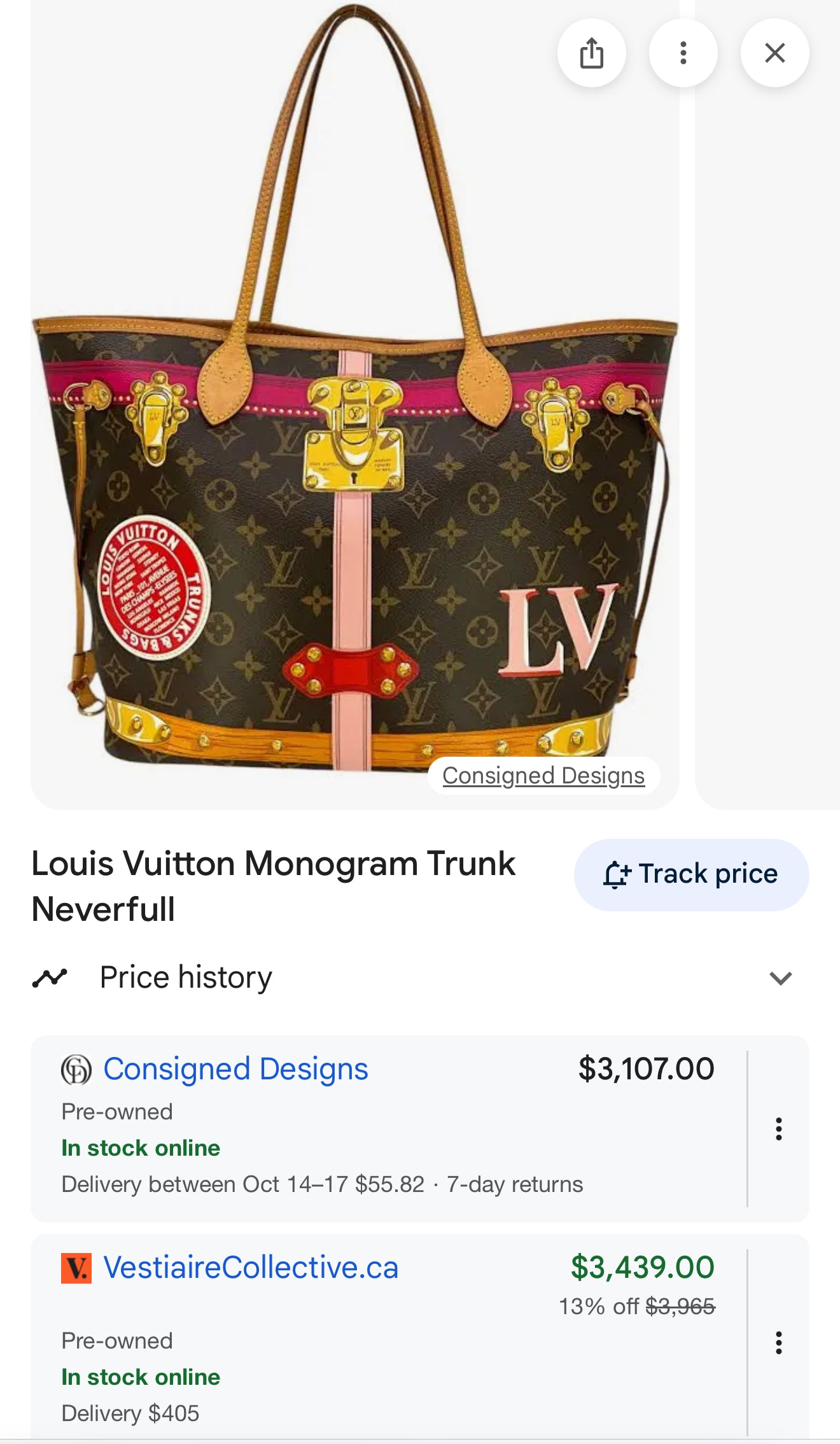 Limited edition!!!! Louis Vuitton monogram neverfull MM trunks !!! With insert ! Unbelievable condition other companies want $3500