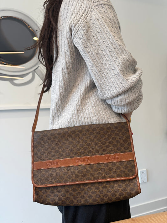 Celine macadam crossbody clutch in gorgeous condition with original strap! Fits phones keys wallets etc